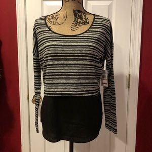 Black and gray top
